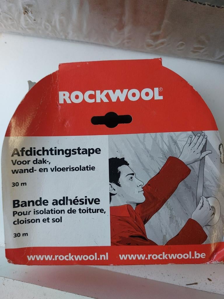 Tape pour isolation toiture/cloison/sol ROCKWOOL 60mmx30m, Ophalen of Verzenden, Nieuw