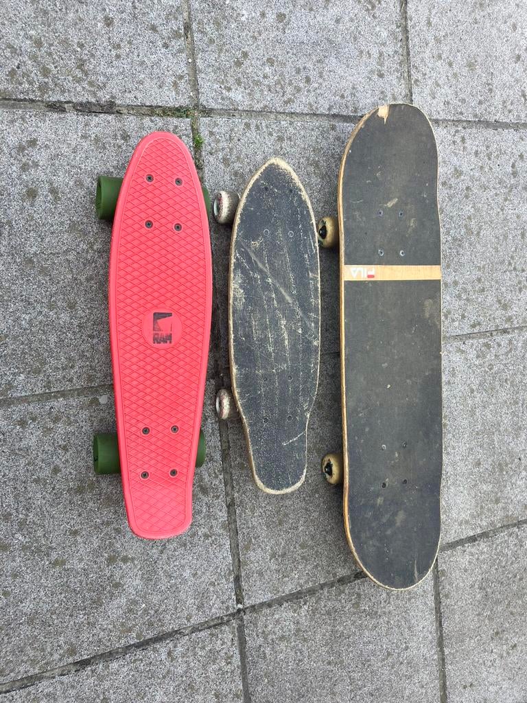 Penny board, Fila skateboard en mini skateboard, Sport en Fitness, Skateboarden, Ophalen, Zo goed als nieuw, Skateboard