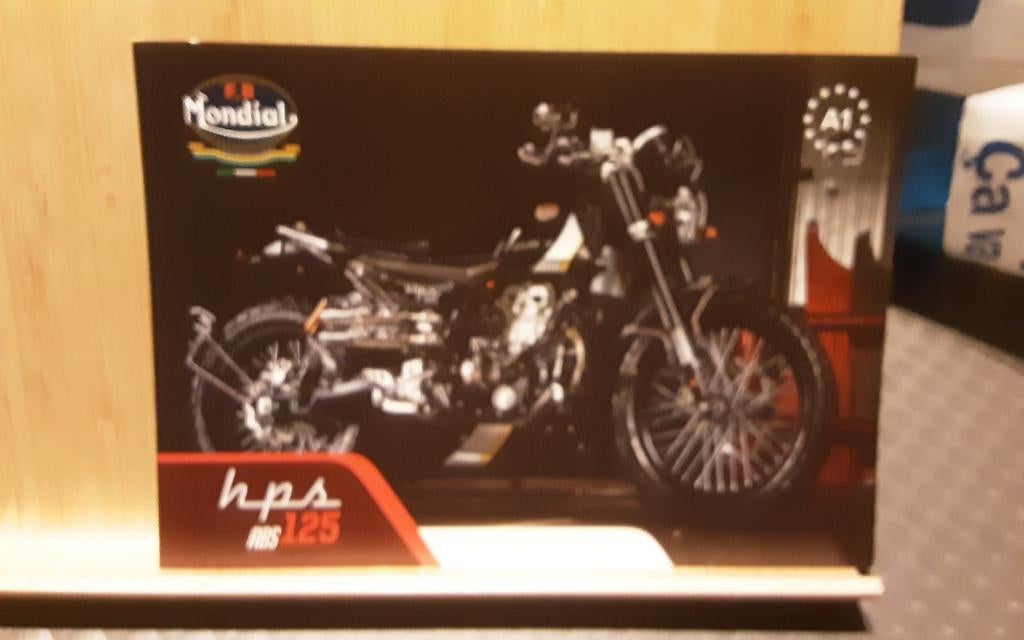 Fb mondial hps 125 abs kaart, Ophalen of Verzenden, Zo goed als nieuw
