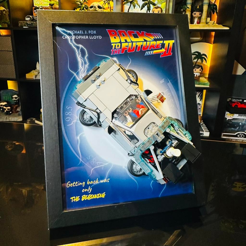 Lego DeLorean - Back to the Future 2-compatibel frame, Ophalen of Verzenden, Lego