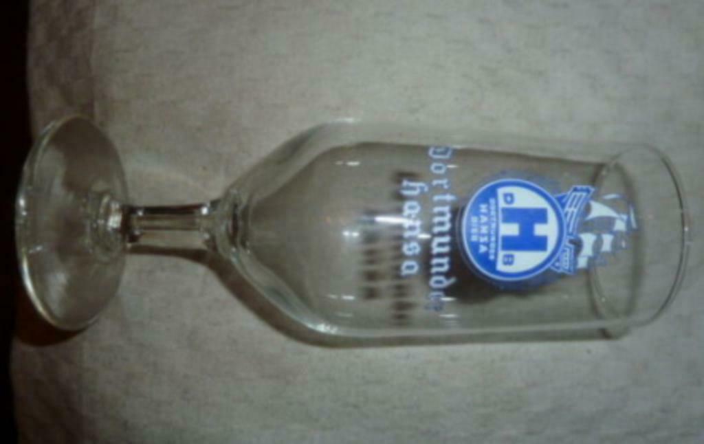 #L bier glas DORTMUNDER HANSA Bier " op voet ", Enlèvement ou Envoi, Neuf, Verre à bière