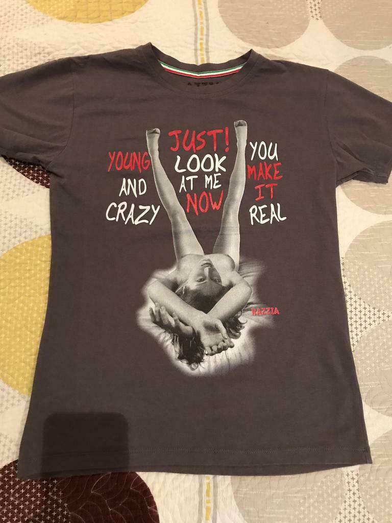 Te koop t-shirt, Maat 48/50 (M), Paars, Razzia, Ophalen of Verzenden