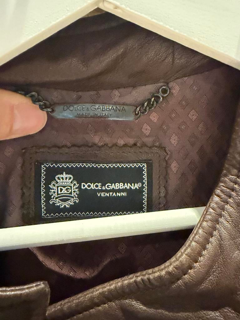 Dolce & Gabana leren jack, Ophalen of Verzenden, Zo goed als nieuw