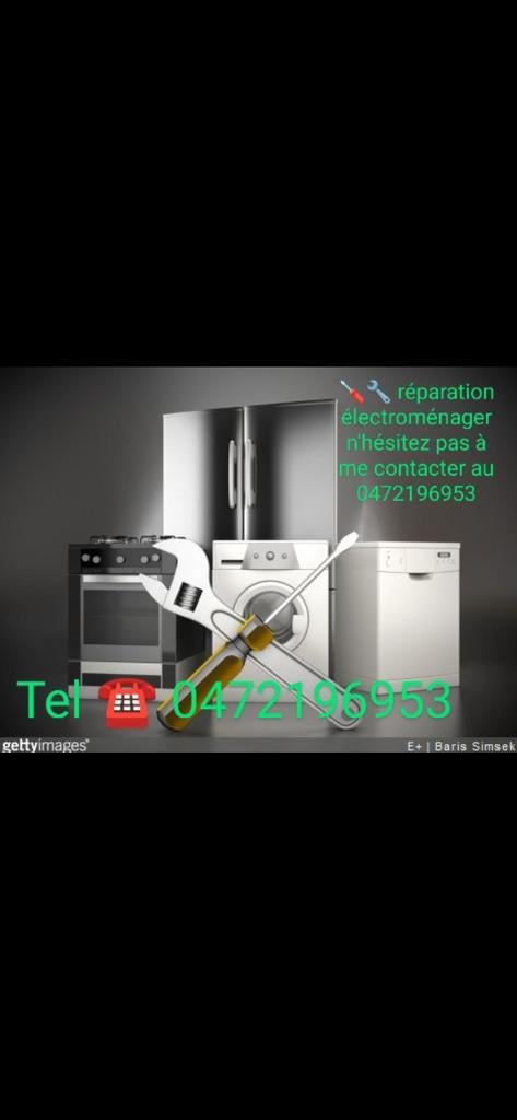 Réparation électroménager, Electroménager, Enlèvement ou Envoi