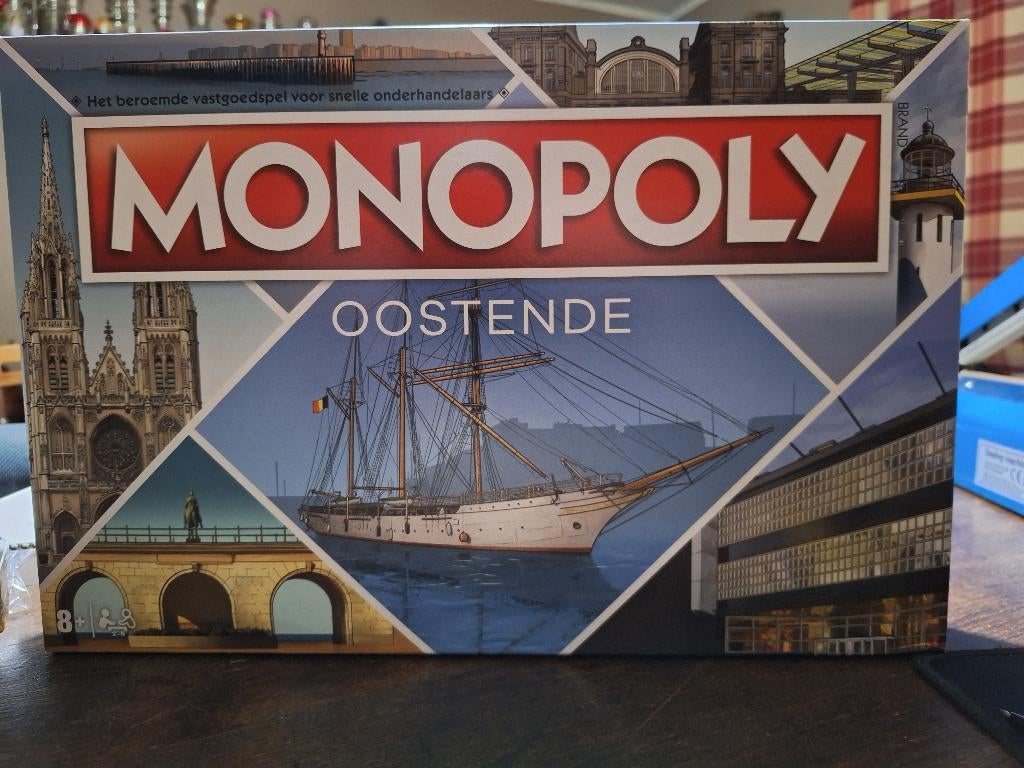 MONOPOLY OOSTENDE 2021 en néerlandais, Cinq joueurs ou plus, Enlèvement ou Envoi, Utilisé, Hasbro