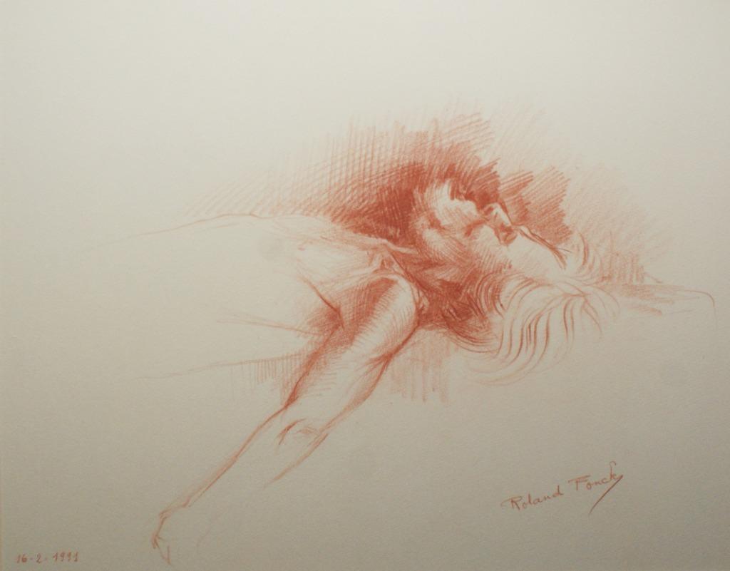 Roland Fonck (Temse): Oude man (63 x 58 cm), Antiek en Kunst, Kunst | Schilderijen | Klassiek, Ophalen of Verzenden