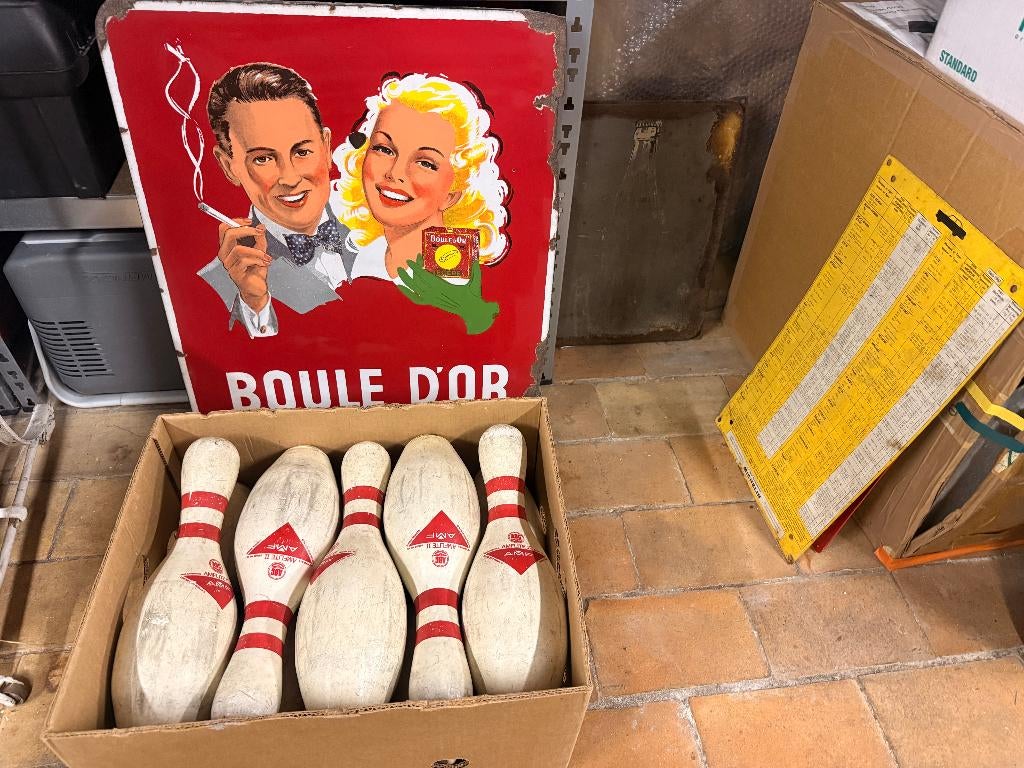 Set van originele Amerikaanse bowling pins, Ophalen