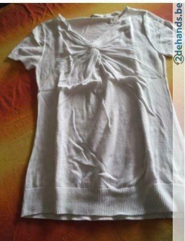 [749]tee shirt yessica blanc petit, Enlèvement ou Envoi, Porté, Blanc