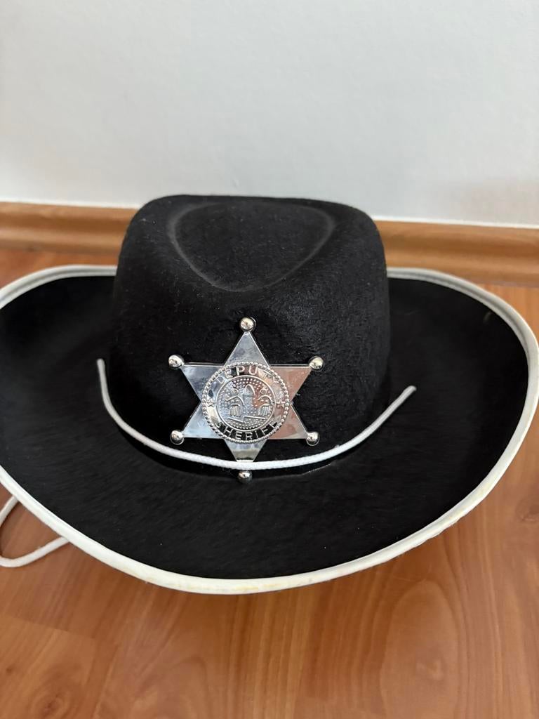 Cowboy/politie hoed, Kinderen en Baby's, Carnavalskleding en Verkleedspullen, Ophalen, Zo goed als nieuw