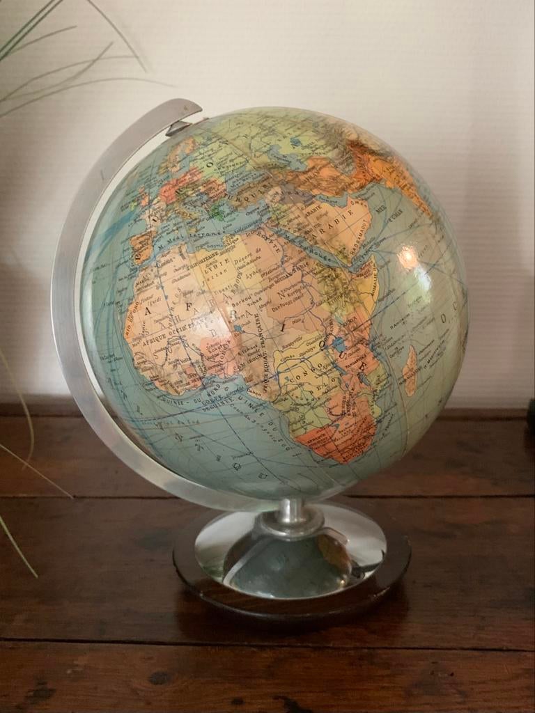 Gobe terrestre Colomb +-1920   19x19x25cm ht, Enlèvement ou Envoi, Comme neuf