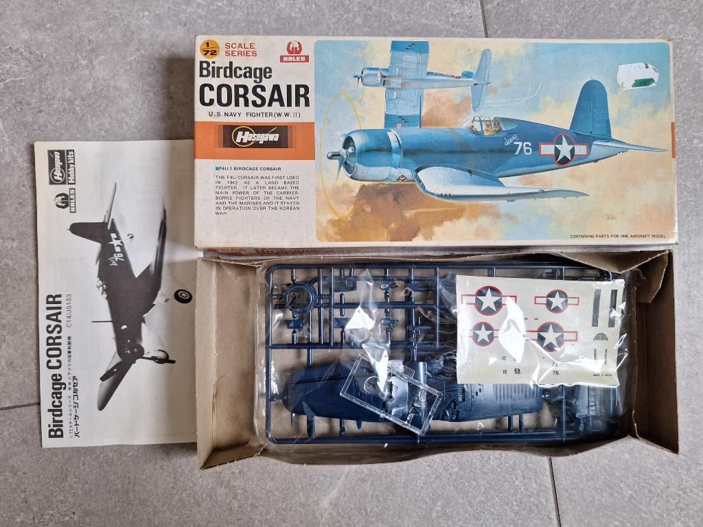 Hasegawa Birdcage Corsair U.S. Navy Fighter (W.W.II), Hobby & Loisirs créatifs, Modélisme | Avions & Hélicoptères, Enlèvement