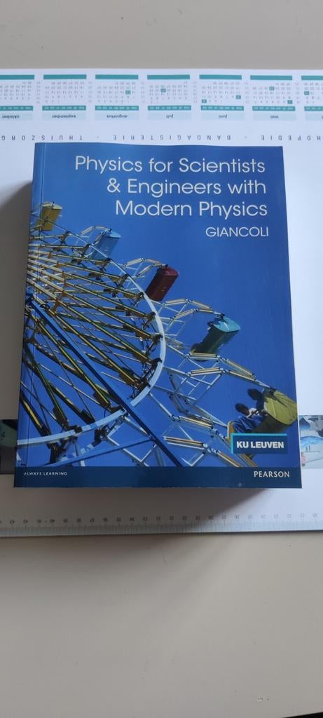 Physics for scientists and engineers with modern physics, Boeken, Ophalen of Verzenden, Gelezen, Hoger Onderwijs, Douglas C. Giancoli