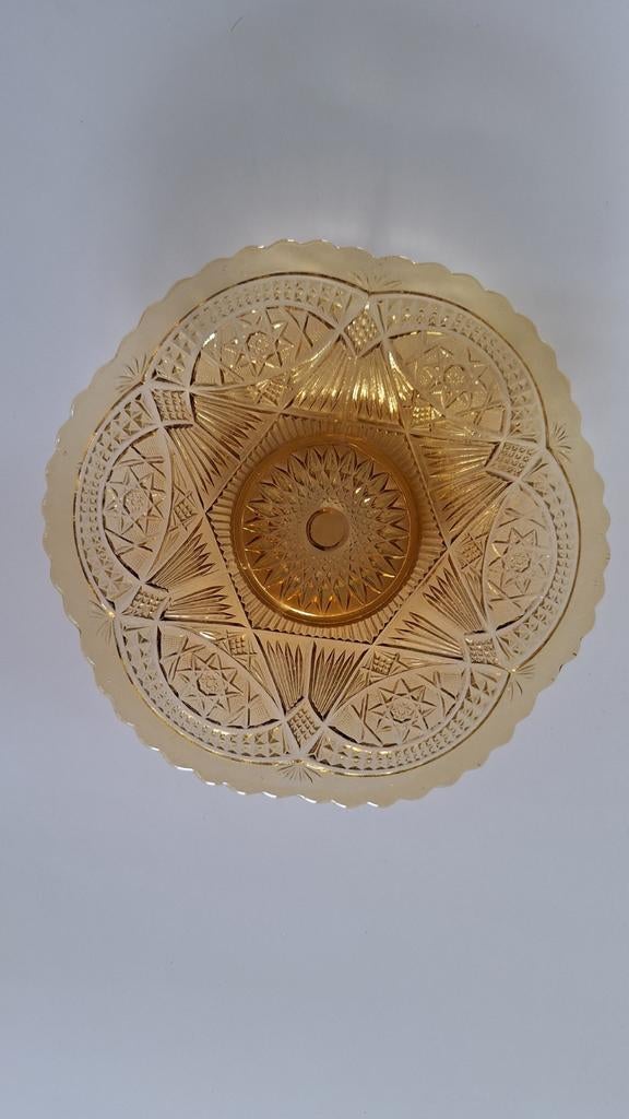Vintage art deco fruitschaal, gemerkt fait en Belgique, Enlèvement ou Envoi