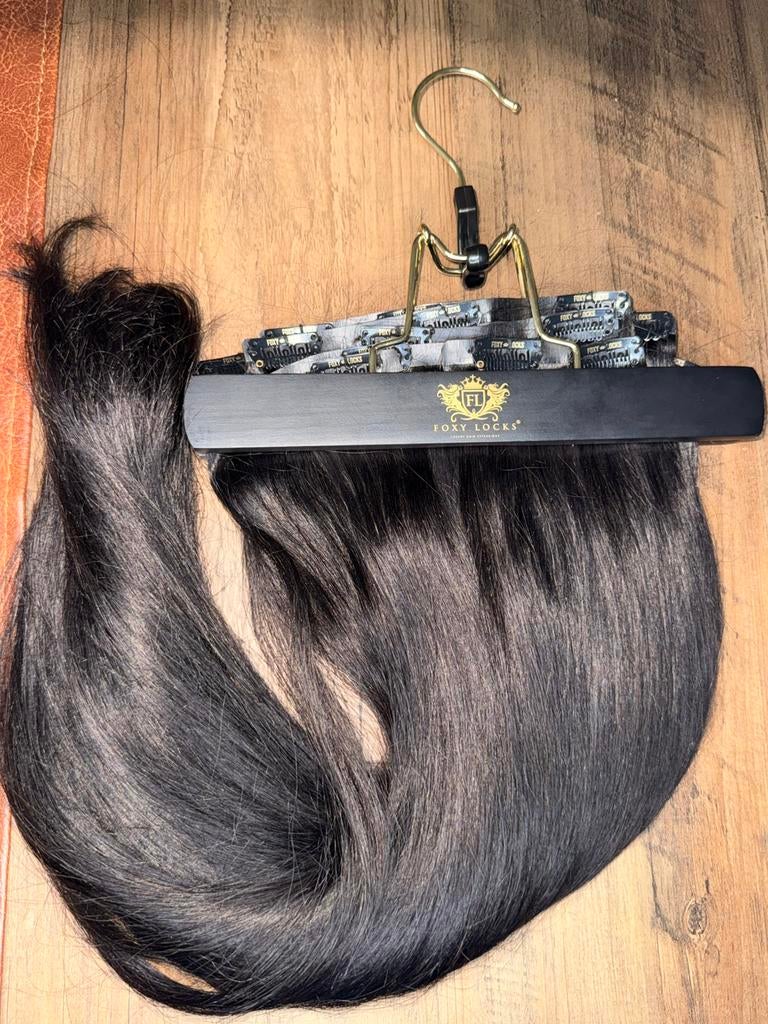 Naadloze Clip-In Hair Extensions Echt Haar, Ophalen of Verzenden, Nieuw