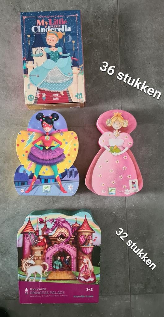 Puzzels 36 en 32 stukken - londji, djeco, crocodile creek, Enlèvement