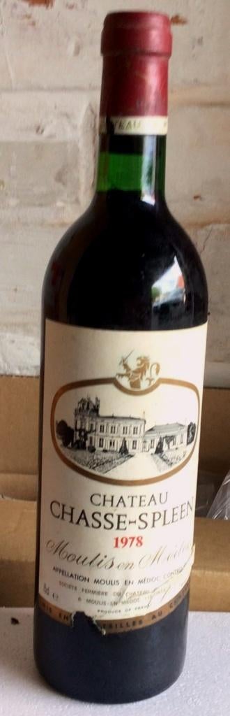 Château Chasse Spleen 1978 Medoc – Moulis- Exceptionnelle, Neuf, Enlèvement ou Envoi, Pleine, Vin rouge