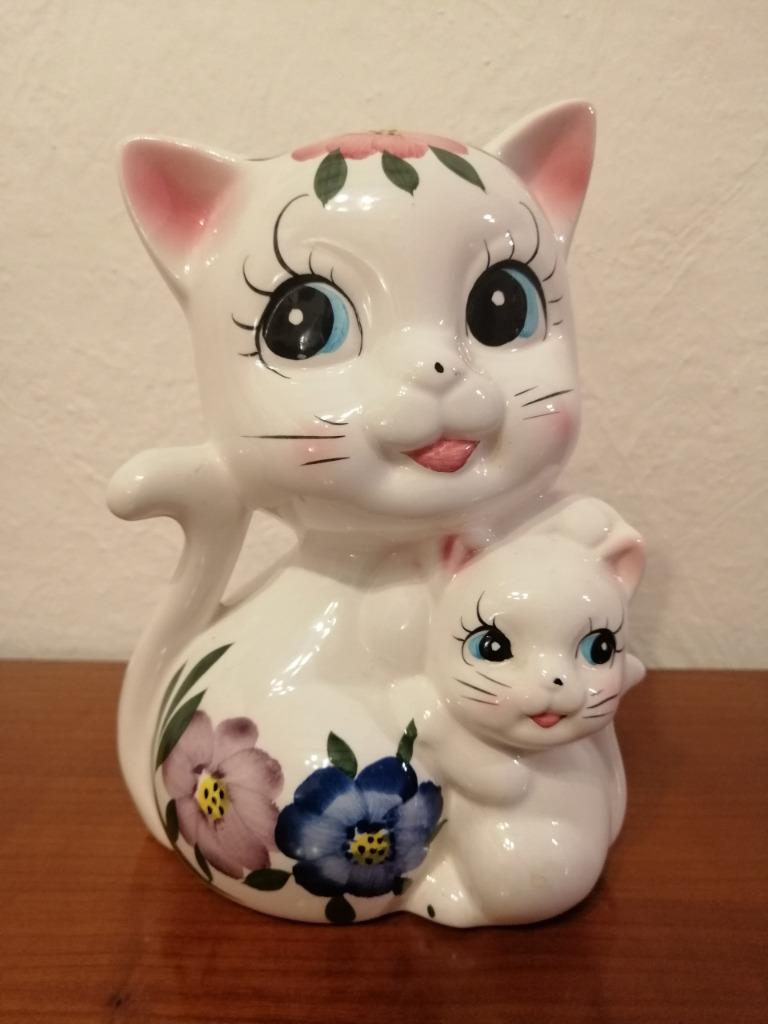 Tirelire chat et son chaton, Collections, Enlèvement, Neuf