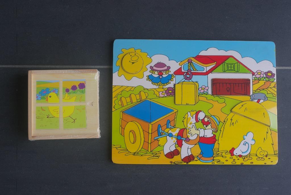 lot de 2 puzzles en bois neufs, Ophalen of Verzenden, Nieuw, Van hout