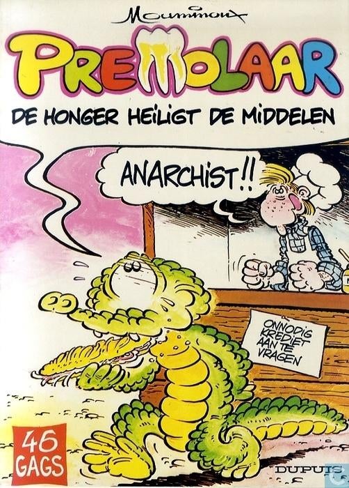 Premolaar - De honger heiligt de middelen - 1e druk 1980, Eén stripboek, Ophalen of Verzenden, Gelezen