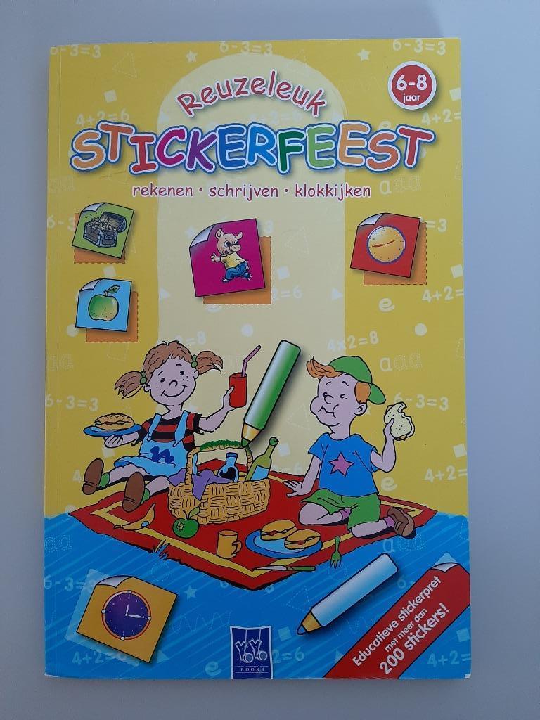 Boek: Reuzeleuk - stickerfeest, Enfants & Bébés, Jouets | Éducatifs & Créatifs, Comme neuf, Langue et Lecture, Compter, Découverte