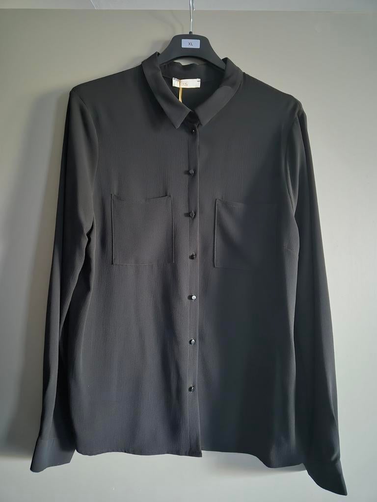 Nieuwe blouse van Signe Nature maat 46, Neuf, Enlèvement ou Envoi, Noir, Taille 46/48 (XL) ou plus grande