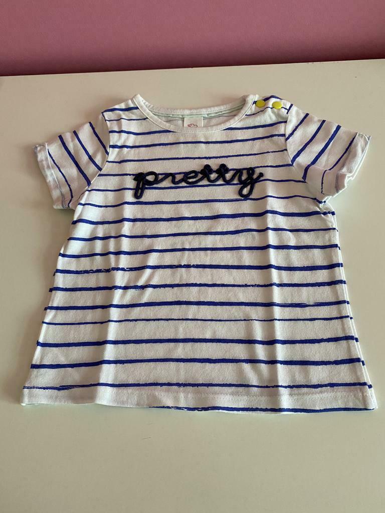 T-shirt “Pretty” maat 80, Kinderen en Baby's, Babykleding | Maat 80, C&A, Meisje, Ophalen of Verzenden, Zo goed als nieuw