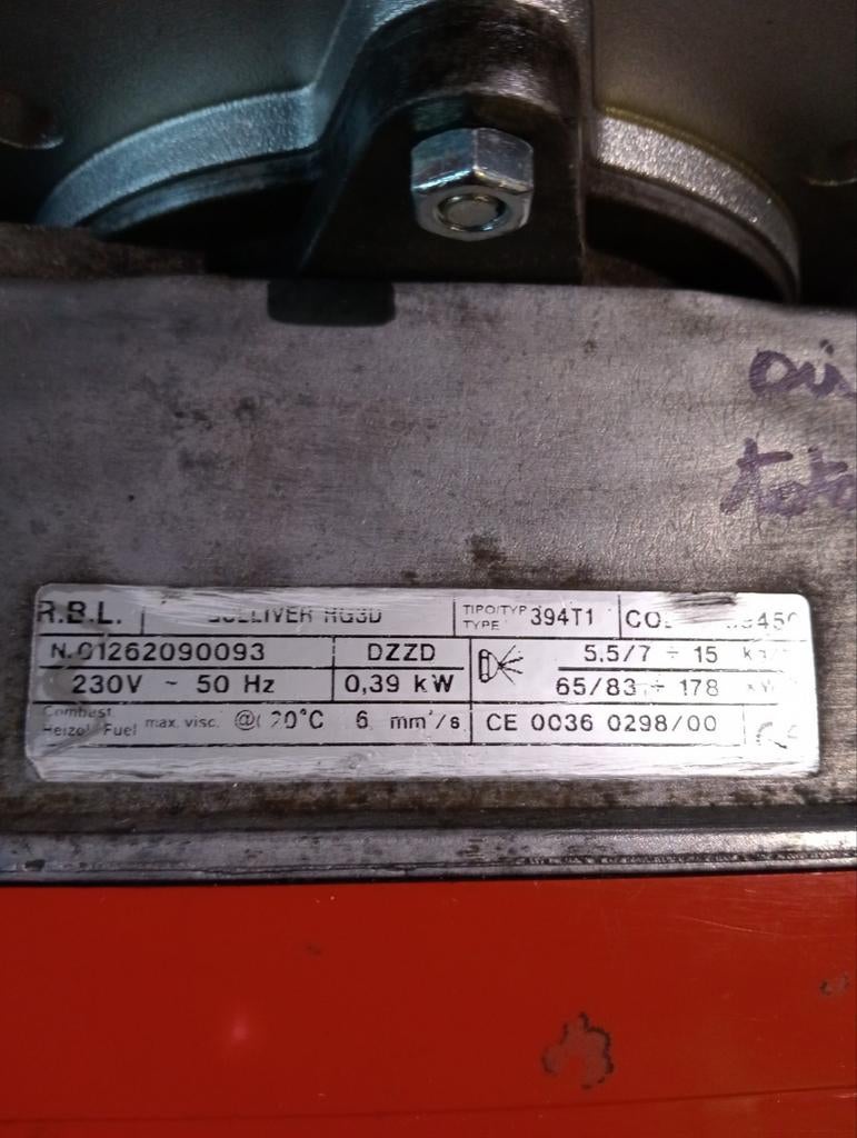 riello 2 allures RG3D 65/178kw, Ophalen