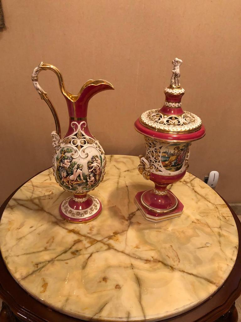 2 Italiaanse vazen  - N. SANDERS - Italy, Antiquités & Art, Enlèvement