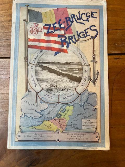 Oude toeristische brochure Zeebrugge Brugge, Antiek en Kunst, Ophalen