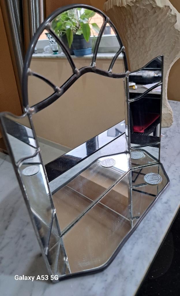 Miroir triptyque vintage. Art déco, Enlèvement