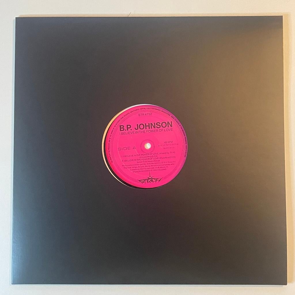 B.P. Johnson - I Believe In The Power Of Love, Ophalen of Verzenden, Gebruikt, 12 inch, Techno of Trance