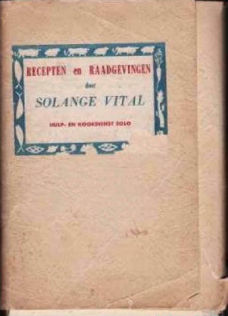 Mapje met recepten en raadgevingen, Solange Vital, Boeken, Kookboeken, Ophalen of Verzenden