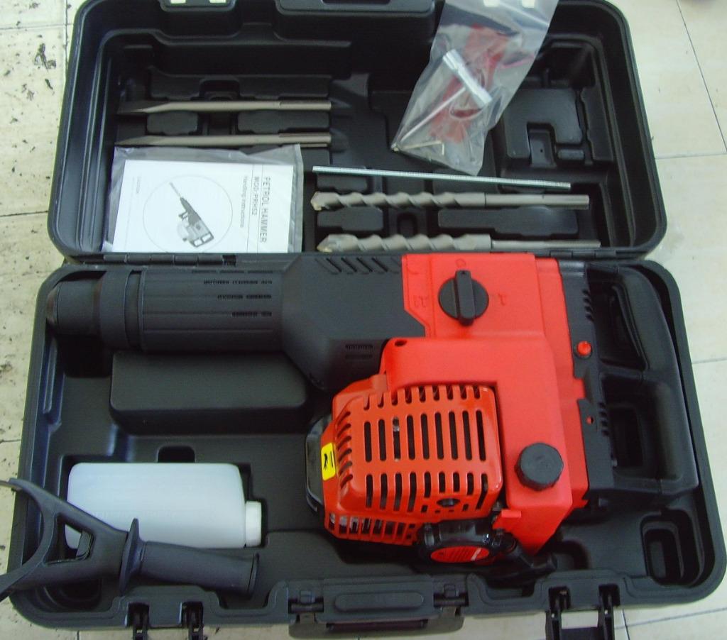 Boorhamer / Sloophamer 52mm Benzine. Nieuw, 600 watt of meer, Boor- en/of Breekhamer, Nieuw, Ophalen of Verzenden
