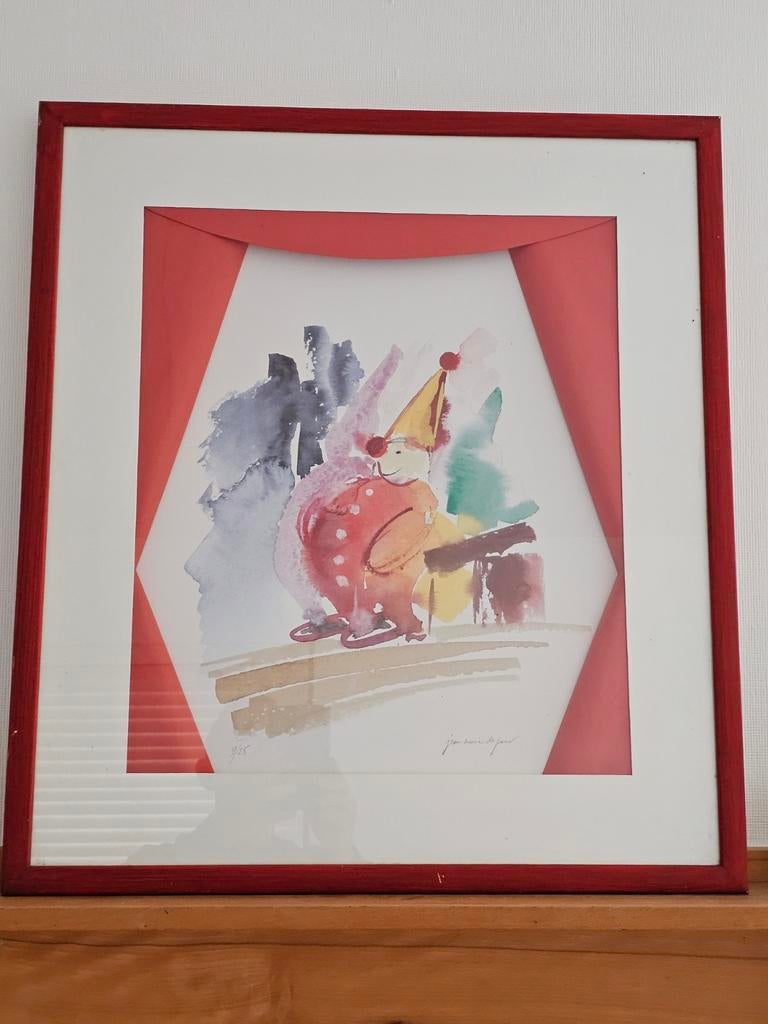jean-marie de pauw aquarel, Antiek en Kunst, Kunst | Litho's en Zeefdrukken, Ophalen