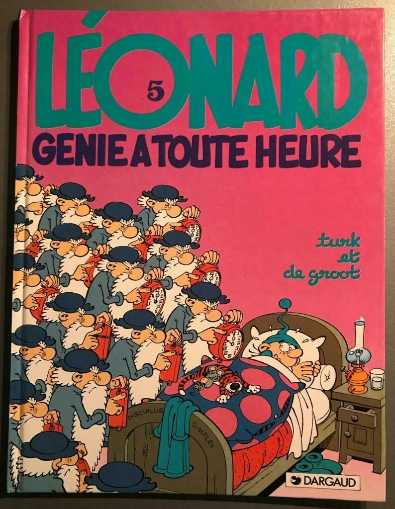 B.D. "Léonard N°5: Génie à toute heure" Turk/de Groot 1995 -, Livres, Une BD, Enlèvement ou Envoi, Utilisé, Turk et de Groot
