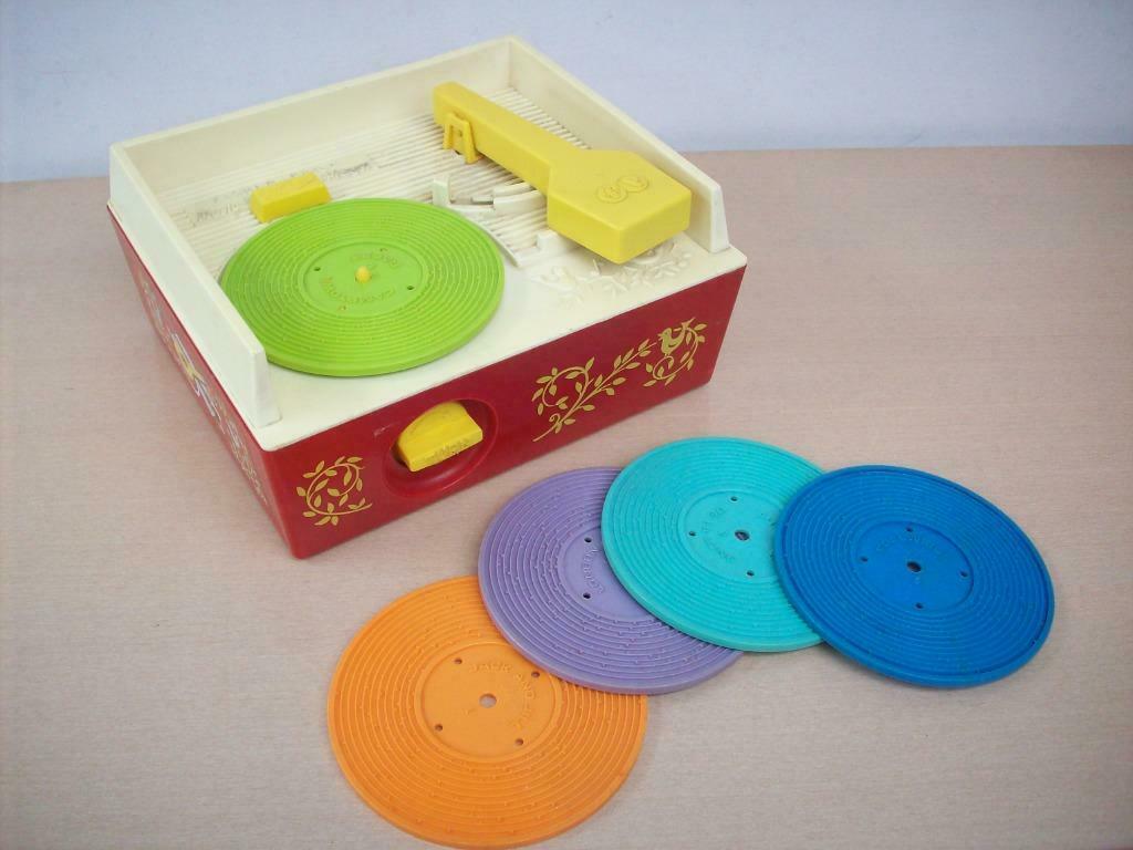 Fisher Price "Music Box Record Player" 1971, Enlèvement, Utilisé, Set de jeu, Sonore