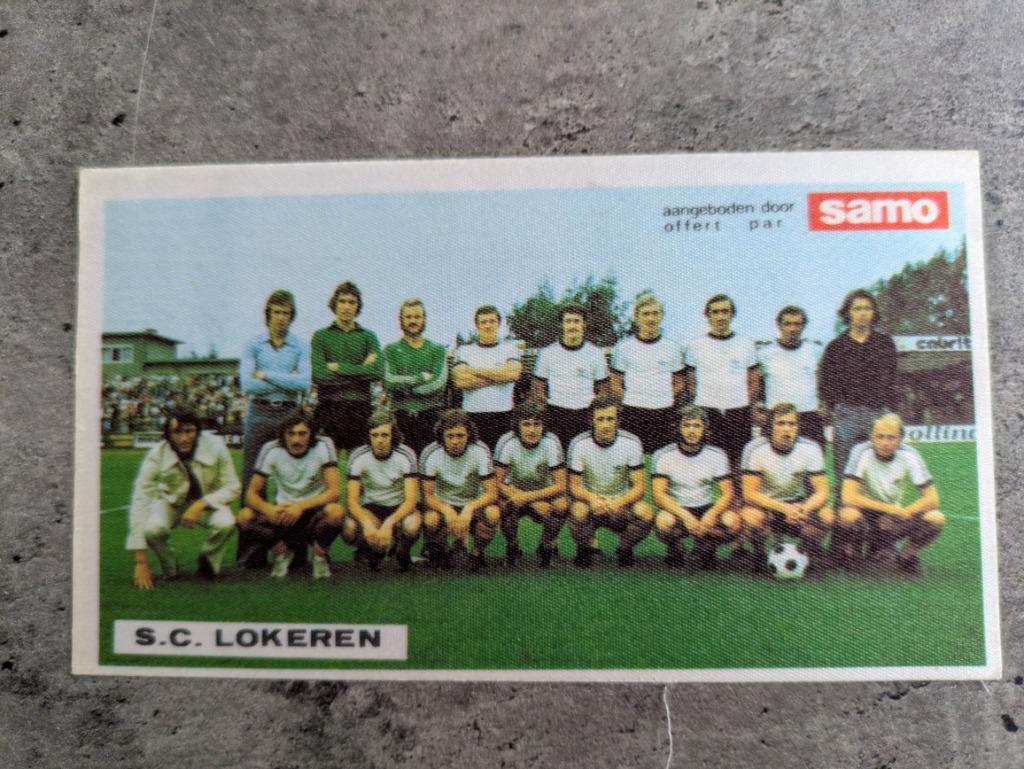 AUTOCOLLANT DE L'ÉQUIPE DE FOOTBALL SK LOKEREN SAMO CHIPS, r, Envoi, Autocollant