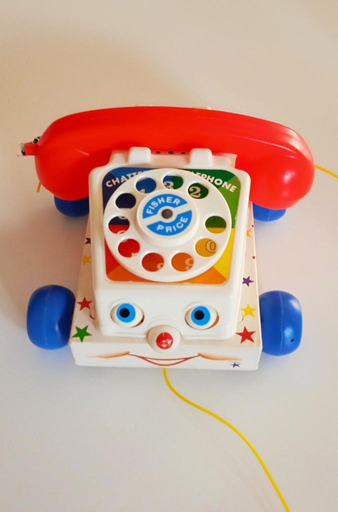 Fisher-Price telefoon vintage, Kinderen en Baby's, Speelgoed | Fisher-Price, Ophalen of Verzenden, Gebruikt, Met geluid