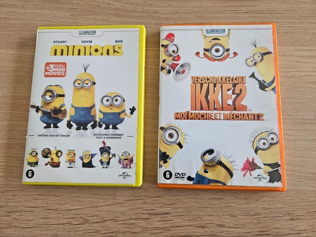 2 DVD's Minions, Ophalen, Gebruikt, Tekenfilm, Alle leeftijden