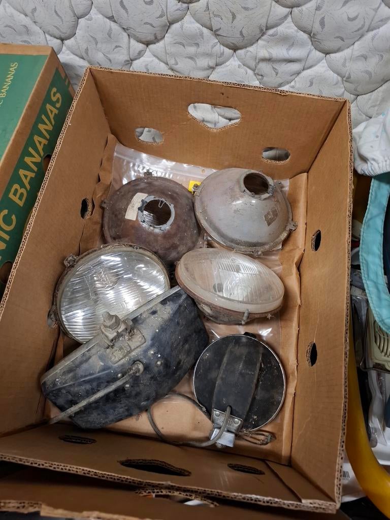 Lot d'optiques de phares vintage SEV MARCHAL Equilux - Réf 6, Autos : Pièces & Accessoires, Éclairage, Citroën, Pièces Oldtimer ou Ancêtre