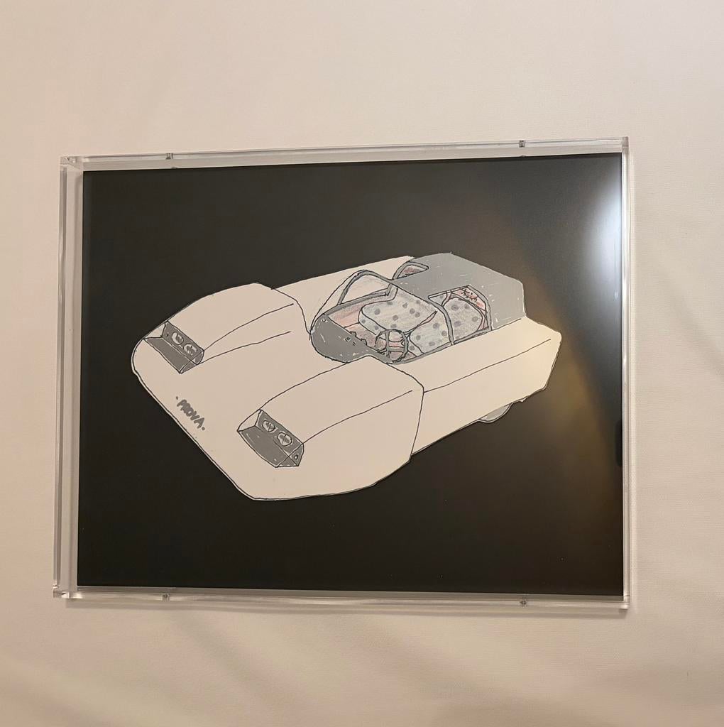 Panamarenko Prova car in prachtige plexi box, Antiek en Kunst, Ophalen