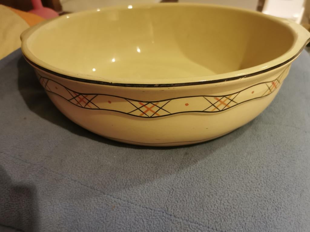 Antieke waskom van Boch, Antiek en Kunst, Ophalen of Verzenden