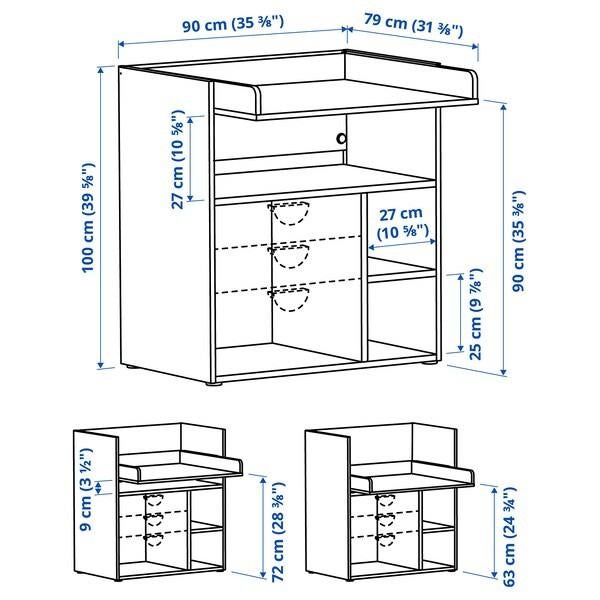 Commode évolutive - table à langer / bureau, Enfants & Bébés, Enlèvement, Utilisé, Commode