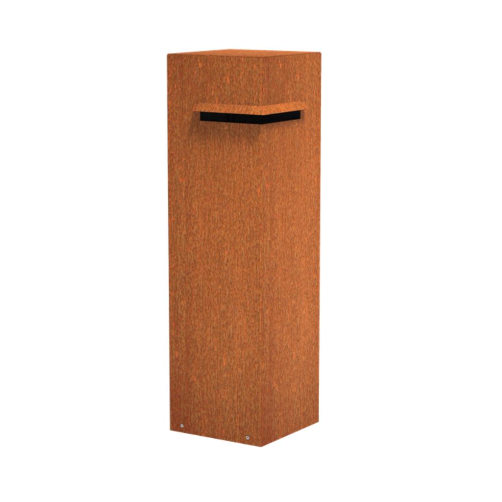boîte aux lettres en acier corten IVAR, Envoi, Neuf, Fer, Sur pied