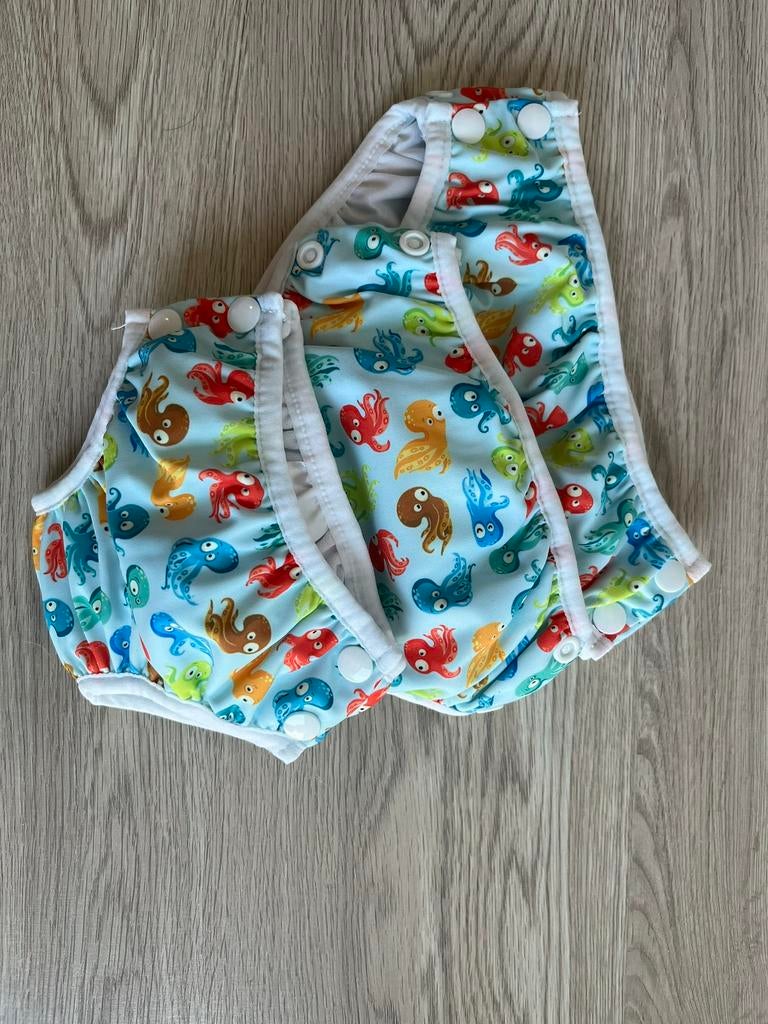 Set van 3 herbruikbare zwemluiers Fluffy Nature, Ophalen of Verzenden, Zo goed als nieuw