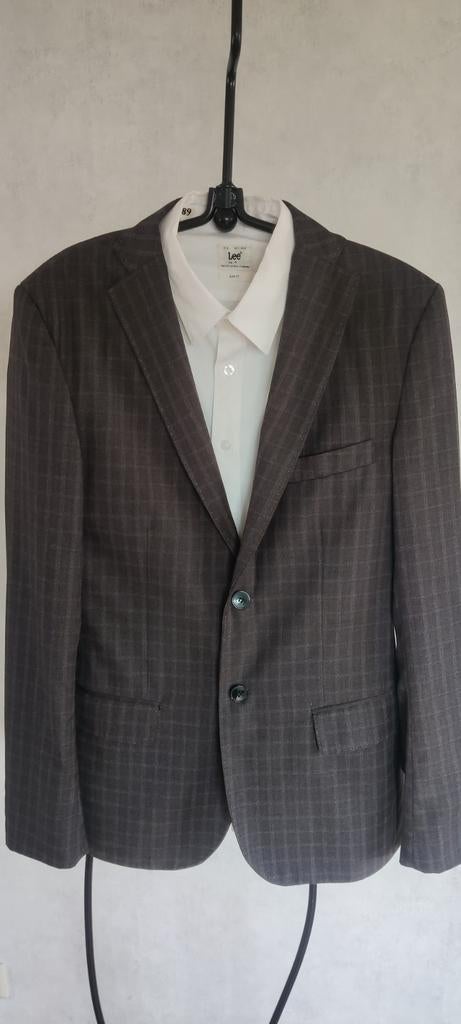 Costume, gilet, pantalon, chemise blanche pour homme, taille, Enlèvement, Comme neuf, Taille 46 (S) ou plus petite, Blanc
