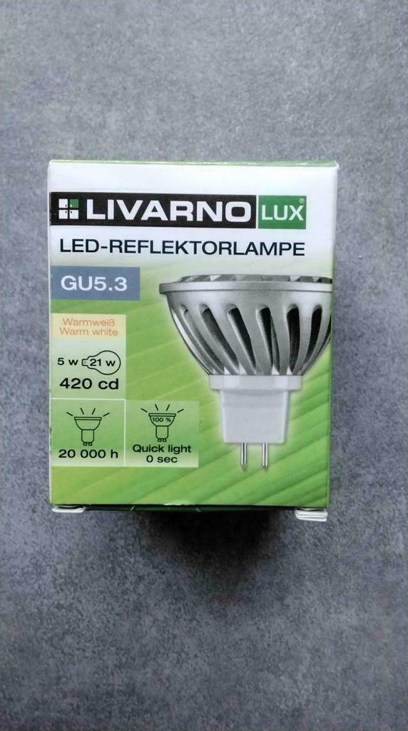 Ampoules  GU5.3 (5W) 12 Volts (2 pièces) Neuves., Neuf, Autres culots, Enlèvement ou Envoi, Moins de 30 watts
