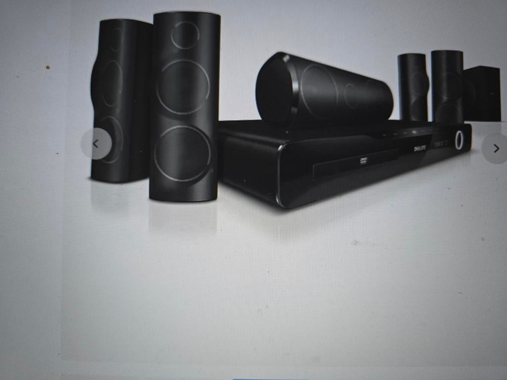 Home cinema 5.1 met subwoover en 5 luidsprekers HTS5520, TV, Hi-fi & Vidéo, Ensembles home-cinéma, Philips, Enlèvement