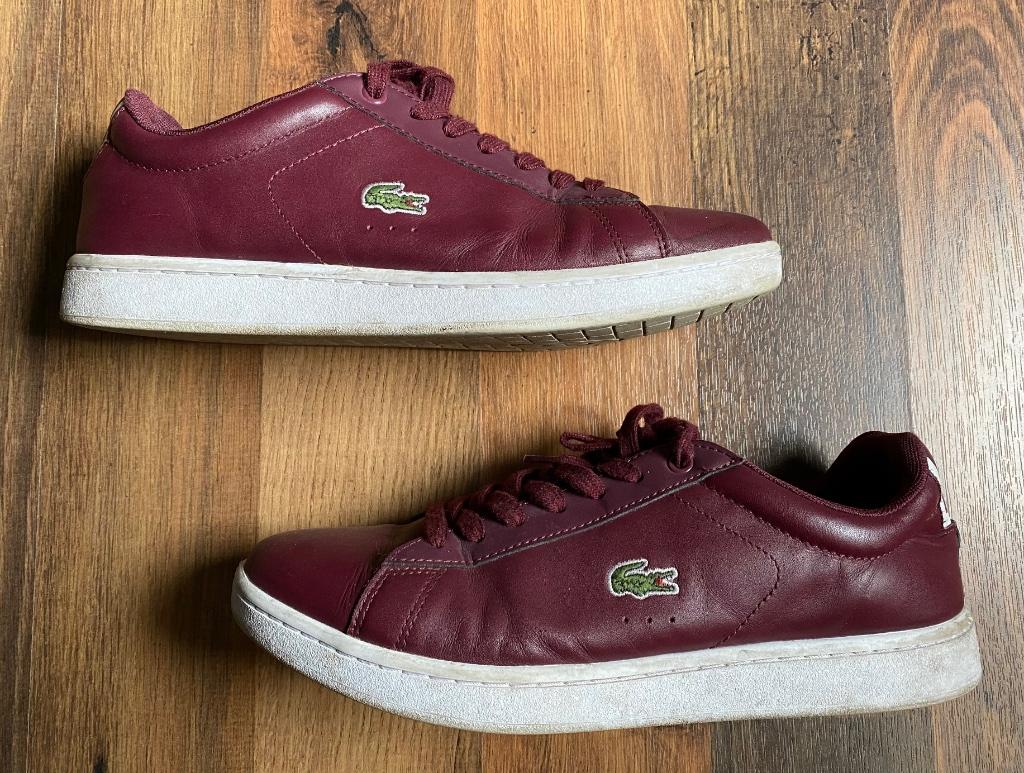 Bordeaux sneakers Lacoste maat 40, Kleding | Dames, Verzenden, Sneakers, Lacoste, Gedragen