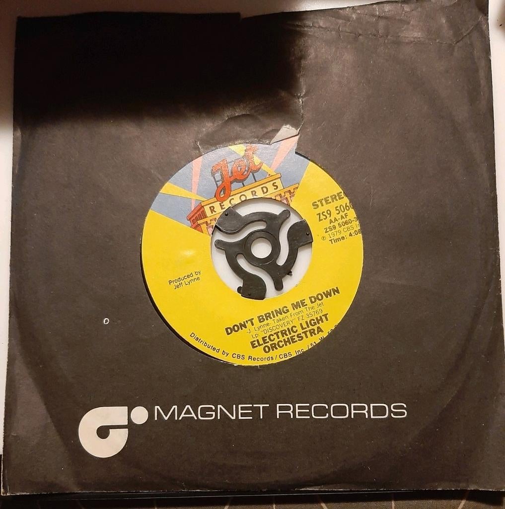 Vinyl 45trs- Electric light orchestra- don't bring me down, Ophalen of Verzenden, Gebruikt